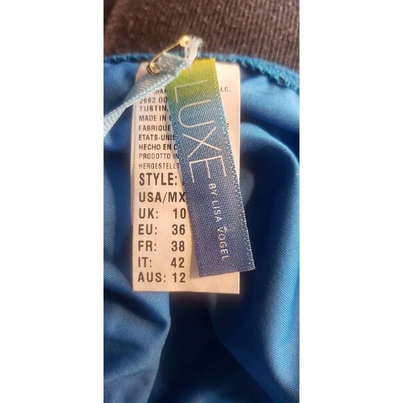 LUXE BY LISA VOGEL BLUE GRADIENT SWM BOTTOM NWT - Picture 2 of 7